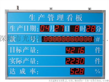 LED生产管理电子看板 流水线产量电子看板专业设计定制生产